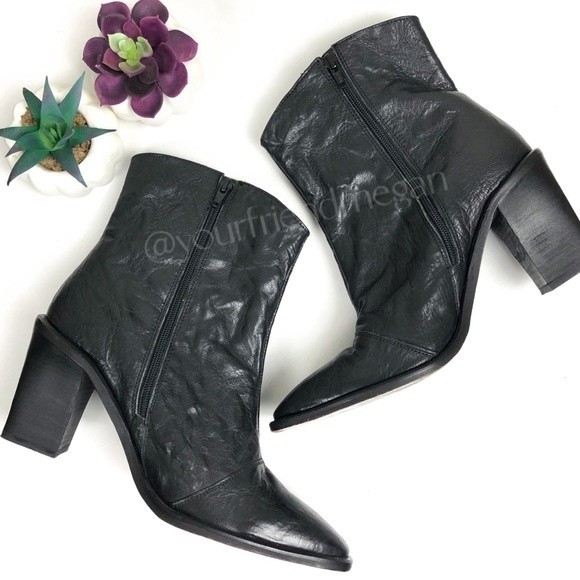 Free People Barclay Western Black Ankle Boots - Picture 4 of 13